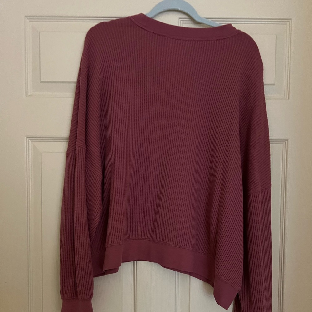 GAP Size 2XL Women’s Waffle Long Sleeve Shirt - Picture 9 of 10